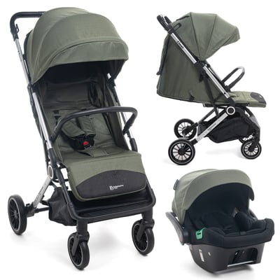 Poussette combinée duo 2 en 1 - siège auto 0+ Lioni – dès la naissance – jusqu’à 22kg - vert BEBELISSIMO J'AIME
