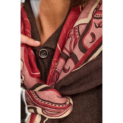 Foulard imprimé en laine REMY Maison 123