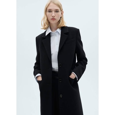 Manteau long en laine structuré MANGO