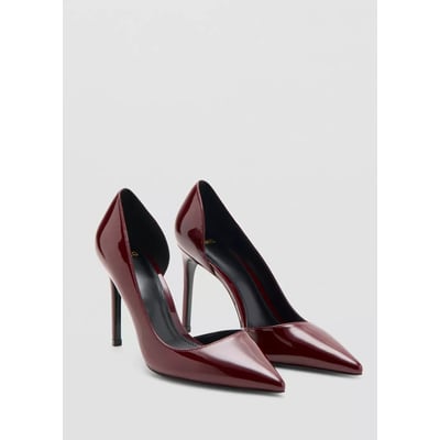 Chaussures vernies talon asymétrique MANGO