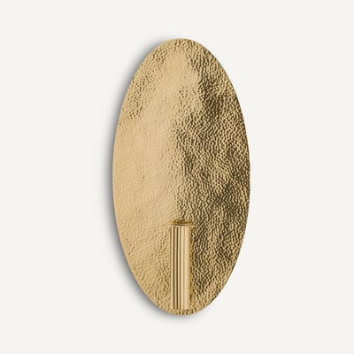 Miroir bougeoir vase mural ovale, hauteur 40 cm, LUNOU AM.PM