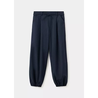 Pantalon bouffant à rayures tennus en fil textile MANGO KIDS