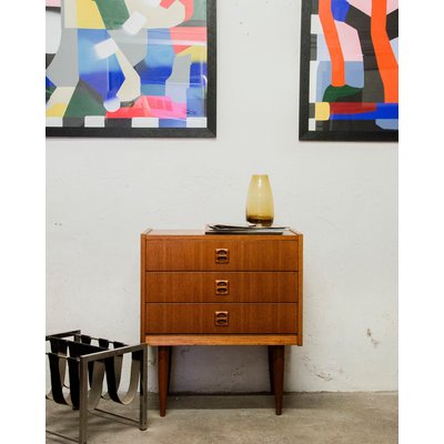 Commode en teck Olga N°227 - Bon état DEBONGOUT
