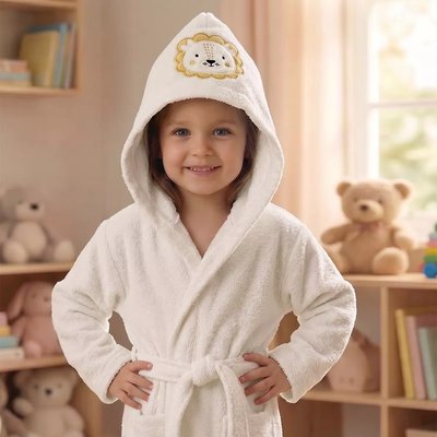 Peignoir enfant enfant pur coton PETIT LION GARNIER THIEBAUT