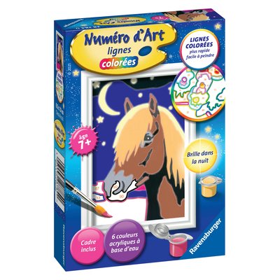Numéro d'art - 8x12cm - cheval de nuit RAVENSBURGER