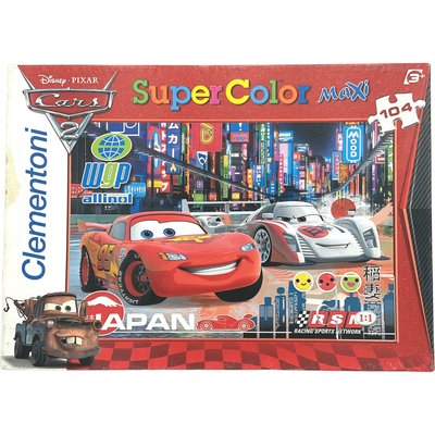 Puzzle 104 pièces Disney Pixar Cars 2 Japan - Bon état CLEMENTONI