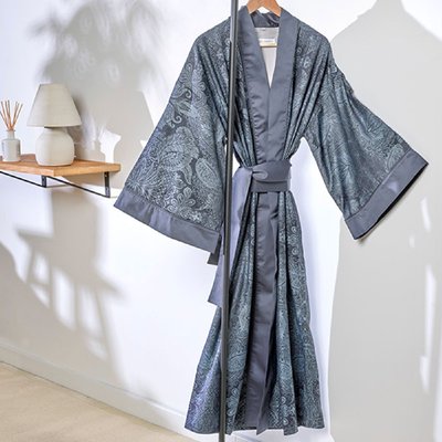 Kimono long satin de coton 120 fils ISAPHIRE GARNIER-THIEBAUT