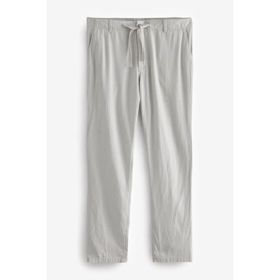 Pantalon en lin et viscose cordon de serrage NEXT