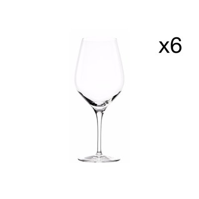 Lot de 6 verres à vin Bordeaux en cristallin, EXQUISIT STOLZLE