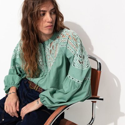 Blouse brodée PROMOD