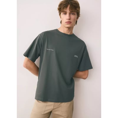 T-shirt 100% coton brodé MANGO TEEN