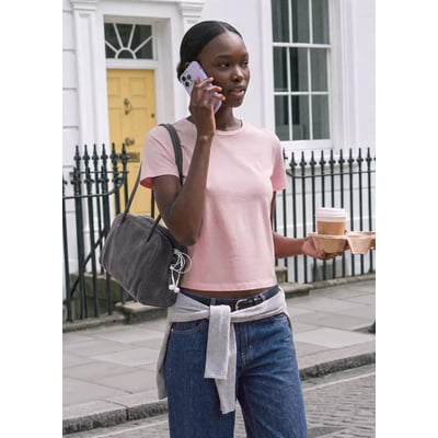 T-shirt coton manches courtes MANGO TEEN