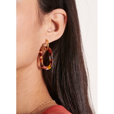 Boucles d'oreilles en résine LA FEE MARABOUTEE