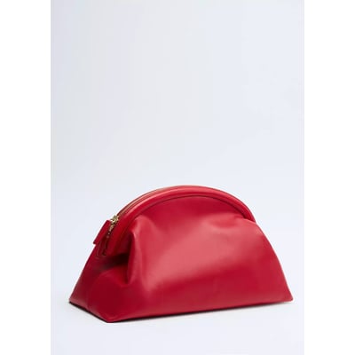 Sac pochette cuir MANGO