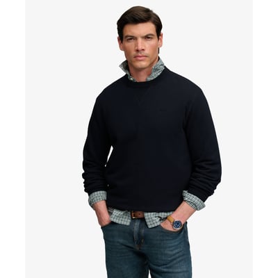 Sweatshirt Essential Stacked Logo Col Rond SUPERDRY