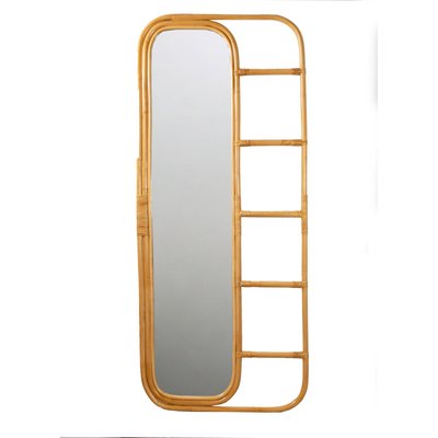Miroir de dressing en rotin naturel style bohème chic RECOLLECTION
