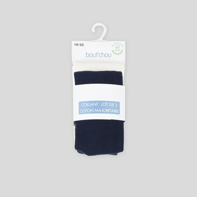 Lot de 2 paires de collants en jersey BIO BOUT'CHOU