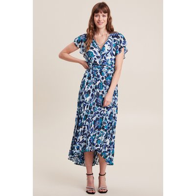 Robe longue droite plissée BREAL