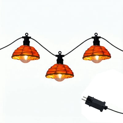 Guirlande poly rotin COTTAGE LED LUMISKY