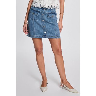 Jupe courte en jean MORGAN