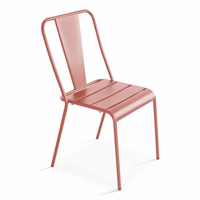 Chaise bistrot en métal style industriel, DIEPPE OVIALA