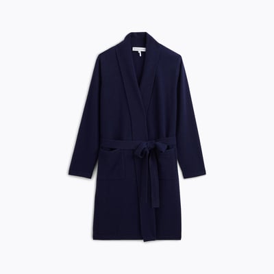 Kimono court col châle en laine cachemire DOUCEUR CACHEMIRE LAURENCE TAVERNIER
