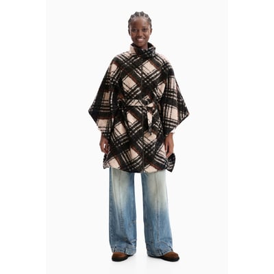 Poncho à carreaux DESIGUAL