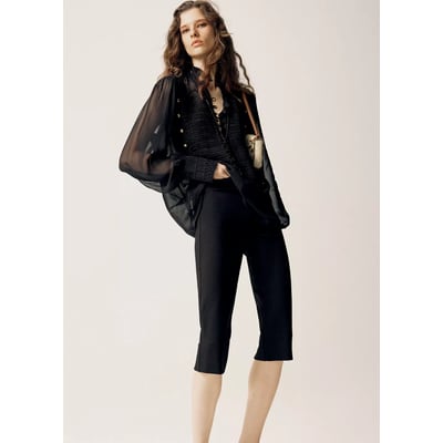 Pantalon capri ouvertures MANGO