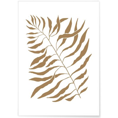 Affiche Abstract feuille 3 L'AFFICHERIE