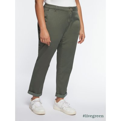 Pantalon chino en coton en TENCEL FIORELLA RUBINO