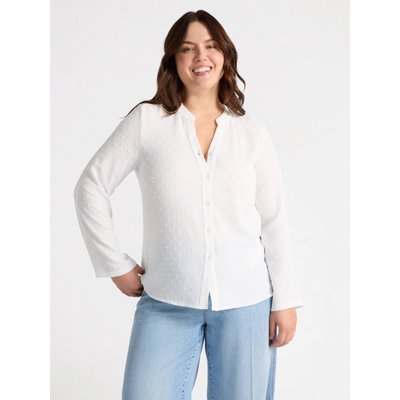 Chemise avec col passepoilé et ouverture en V sur le devant FIORELLA RUBINO