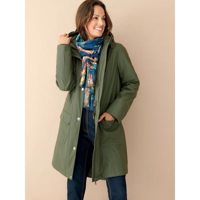 Parka mi-longue à capuche zippée DAXON