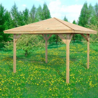 Gazebo en bois CEMONJARDIN
