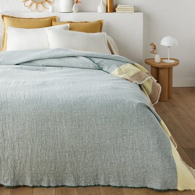 Dessus de lit lin lavé tissé-teint, Valparaiso LA REDOUTE INTERIEURS
