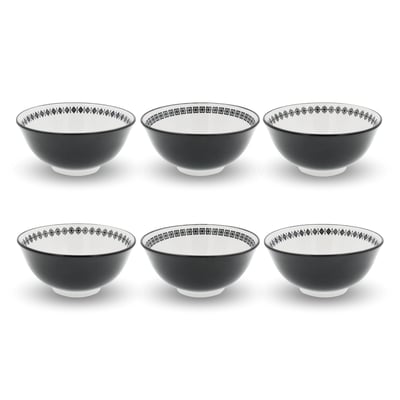 Lot de 6 bols médiums, VILLA LES PINS ARTIME