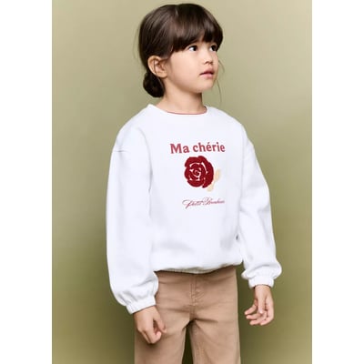 Sweat imprimé à ourlet froncé MANGO BABY