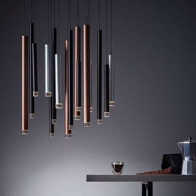Suspension    lumière chaude  CEMBALO BRILLIANT