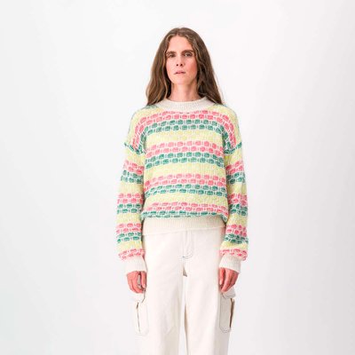 Pull col rond alpaga et mohair mélangés KRISTAL BENSIMON