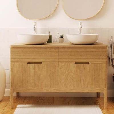 Meuble double+vasque ALASKA MOB IN