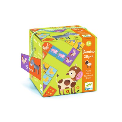 Mémo, Loto, Domino - Domino ferme DJECO