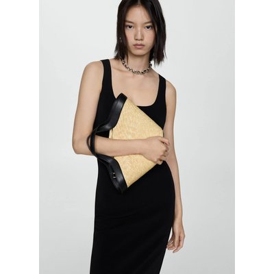 Robe noire bretelle fluide on sale