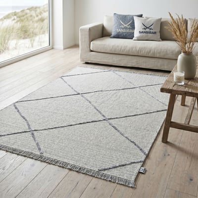 Tapis tissé en laine et viscose - BRADERUP THEKO