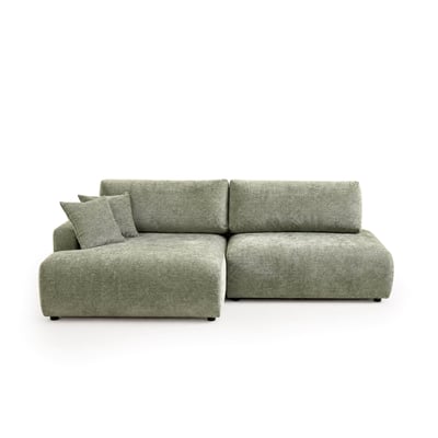 Canapé d'Angle Convertible en Tissu texturé 4 places - PIVOINE BEST MOBILIER