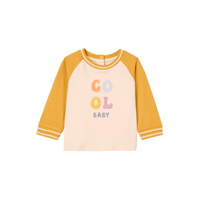 T-shirt "cool baby" manches longues en coton bio VERTBAUDET