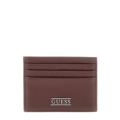 Porte-Cartes New Boston Cuir Véritable GUESS