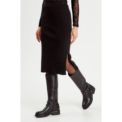 Jupe tricot midi droite CACHE CACHE