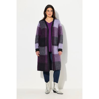 Cardigan long à carreaux ULLA POPKEN