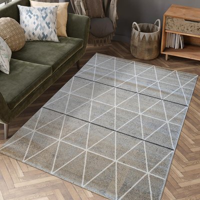 Tapis salon et chambre tissé motif scandinave LEYSAN UN AMOUR DE TAPIS