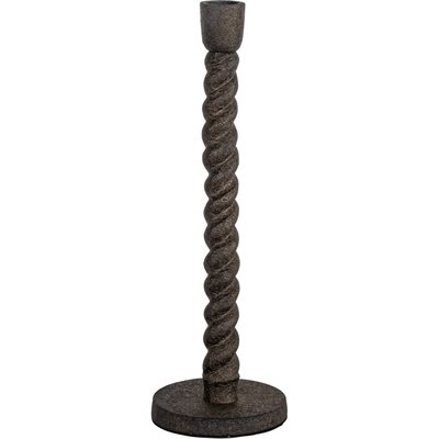 Bougeoir sculptural en aluminium vieilli RECOLLECTION