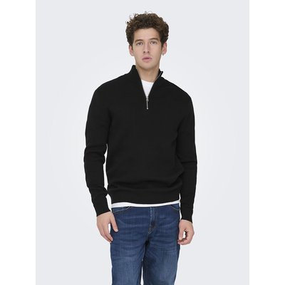 Pull col montant zippé, droit ONLY & SONS